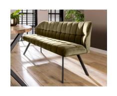 designline »Raster« Esszimmer Couch Samt rosa