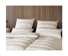 Elegante Jacquard-Satin Bettwäsche »En Bloc« 2414-07 Bettwäsche / 200x200 cm / 2x 80x80 cm