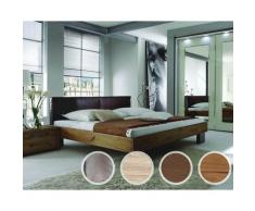 Hasena Oak-Line Wild Massivholzbett Cadro Quada/Cena 160x200 cm coffee