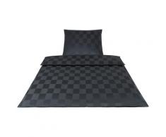 Elegante Mako-Satin Bettwäsche »Courage« Anthrazit 2244-09 Bettwäsche / 135x200 cm / 80x80 cm