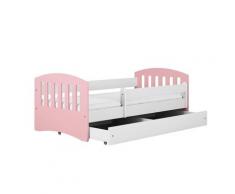 KocotKids »Classic« Bett in weiß/rosa – erhältlich in 3 Größen