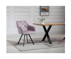 SalesFever »Fiona« Polsterstuhl mit Drehfunktion rosa