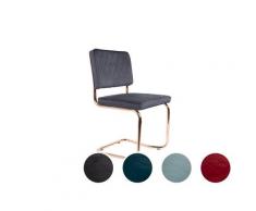 Zuiver Freischwingstuhl Diamond Königsrot