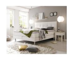 Hasena Boxspringbett Pronto Fleur 140x200 cm / 323 weiss / Base-Top