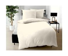 Kaeppel Mako-Satin Bettwäsche Uni 3000/666 champagner – erhältlich in 3 Größen