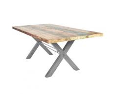 SIT Tops & Tables Esstisch Massivholz Retro lll 240x100 cm / Eisen antiksilber