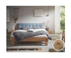 Hasena Oak-Vintage Massivholzbett Ivio/Ronna 200x200 cm / Wildeiche vintage natur, geölt