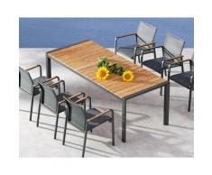 Best »Paros« Tisch schwarz 160x90 cm