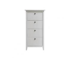 Massivholz »Solvita« Kommode I weiß Kiefer weiß