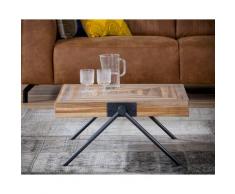 designline »Teca Balance« Teakholz Couchtisch 70x33x70 cm
