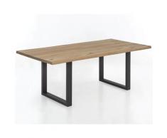 SIT Tops & Tables Esstisch Massivholz Even 140x80 cm / Antikschwarz