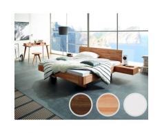 Hasena Fine-Line Massivholzbett Syma Airo/Vola 90x200 cm / Buche weiss deckend, lackiert