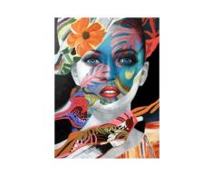 La Casa »Popart Lady Blume orange« Ölbild handbemalt