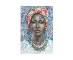 La Casa »African Lady mit Turban« Ölbild handbemalt