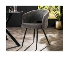designline »Salon« Esszimmerstuhl Boucle grau