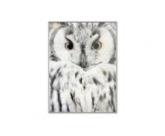 La Casa »Owl« Glasbild mit Strassapplikation 90x120 cm gerahmt