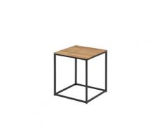 WOODLIVE »Cube« Beistelltisch 40x40x50cm schwarz