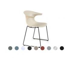 infiniti »LOOP MONO« Sled Designer-Stuhl 01 verchromt / IS020 Weiß