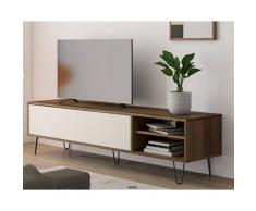TemaHome »Aero« TV-Schrank Walnuss mit Beige 165x43x40 cm