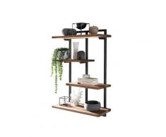 SIT Romanteaka Wandregal Teak & Metall – erhältlich in 2 Ausführungen