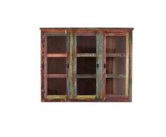 SIT »Riverboat« Schrankaufsatz 3 Türen Altholz mit starken Gebrauchsspuren