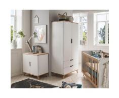 INFANSKIDS »Infanscolor« Kinderzimmer Kleiderschrank weiß weiß / 3-Türig