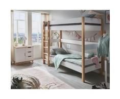 INFANSKIDS »Infanscolor« Kinderzimmer Etagenbett weiß 208x187x103cm / weiß