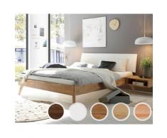 Hasena Pronto »Pesaro« Massivholzbett 180x200 cm / Buche weiss deckend, lackiert / 25 cm