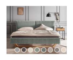 Forestales »Nizza« Polsterbett II 200x200 cm / Ascot 2403 Taupe