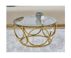 SalesFever »Juno« Couchtisch gold 80x40x80 cm