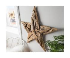 die Faktorei »Stern« Wand-Deko-Objekt Teakholz