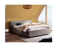 meise.möbel »Cube« Polsterbett Cord mit Bettkasten 180x200 cm / beige / mit Bettkasten / mit Matratze / Härtegrad H2/H3