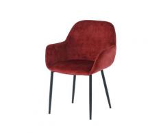 SIT »Lucy« Armlehnstuhl 2er-Set Samt rot 60x84x57,5 cm