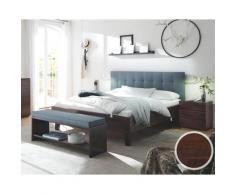 Hasena Wood-Line Massivholzbett Premium Juve/Sogno L 200x200 cm / Buche schoko, lackiert