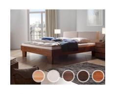 Hasena Wood-Line Massivholzbett Tobus/Dorma 180x200 cm Buche schoko