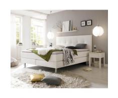 Hasena Boxspringbett Pronto Fleur 180x200 cm / 323 weiss / Superio-Top