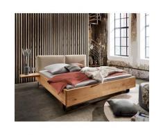 Forestales »New York« Massivholzbett mit Kissenkopfteil 200x200 cm