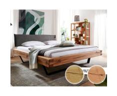 3S Frankenmöbel »Bella Vista« Massivholz Bett BE-0576 / 140x200 cm / Wildbuche