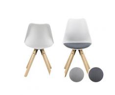 Actona »Dima« Esszimmerstuhl Kunststoff 48,5x85x55 cm / hellgrau