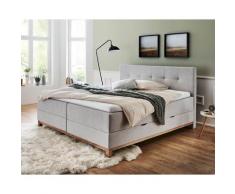 meise.möbel »Catania« Boxspringbett inkl. Bettkasten in hellgrau 180x200cm