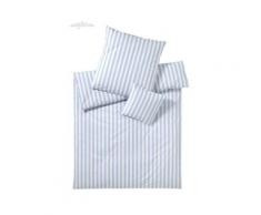 Elegante Perkal Bettwäsche »Lido« Hellblau 7022-20 Bettwäsche 155x220 cm / 80x80 cm