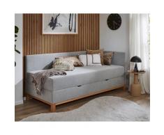 meise.möbel »Santos« Polsterbett inkl. Bettkasten 120x200 cm / anthrazit