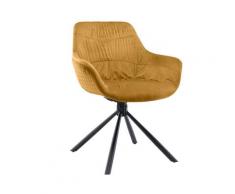 SalesFever »Harvey« Drehstuhl senfgelb 64x82x63 cm