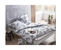 Done »Black Flowers« Bettwäsche 155x220cm / 80x80cm