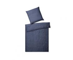 Elegante Casual Bettwäsche »Breeze« Marine 7038-220 Bettwäsche 155x200 cm / 80x80 cm