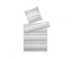 Elegante Mako-Satin Bettwäsche »Delight« Sand 7056-07 Bettwäsche / 155x200 cm / 80x80 cm