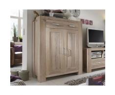 Massivholz »Fausto« Highboard - 2 Türen / 1 Schublade – erhältlich in 3 Ausführungen