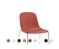 infiniti »PURE LOOP MONO« Sled Designer-Stuhl AC01 Verchromt / IP7608U Marsala