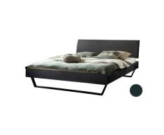 Hasena »Clyo« Designerbett 180x200 cm / Anthracit / 20 cm