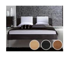 Hasena Oak-Line Massivholzbett Sina/Varus 180x200 cm Eiche graphit 20 cm